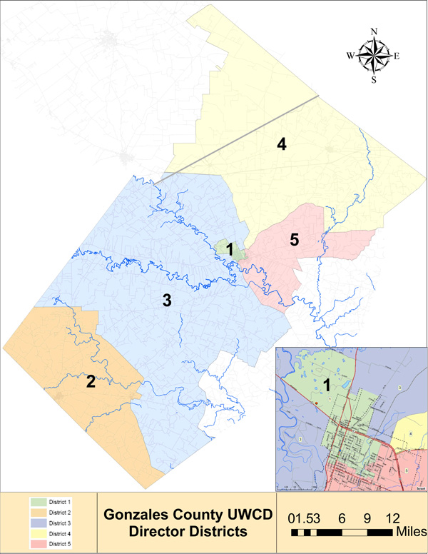 Gonzales County UWCD Board Precincts 